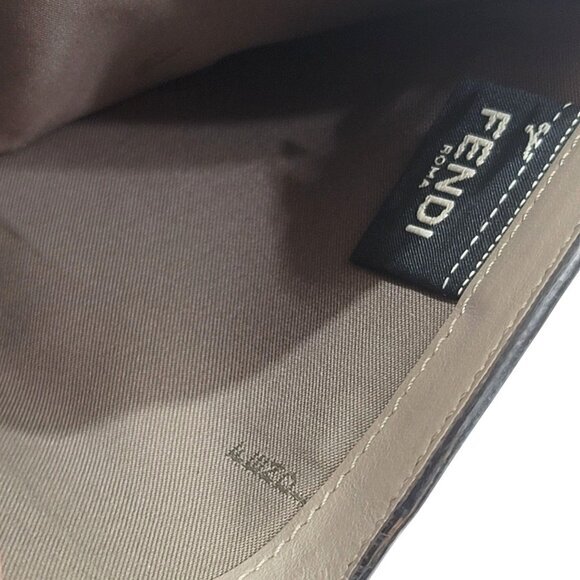 F is Fendi Leather Bi-fold Wallet 8M0387 Gray - Picture 7 of 10